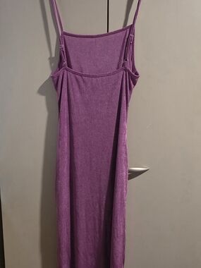 Purple Sleeveless Maxi Dress - Women's Elegant Slip Dress